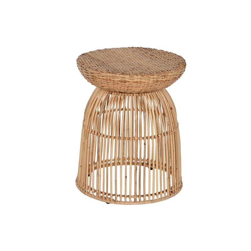 AlexandreHouse MESITA AUXILIAR RATAN Maple 43X43X50 Natural - Image 1