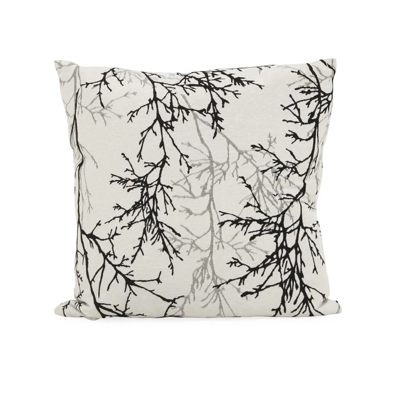 AlexandreHouse Cojin 45 x 45 x 10 cm White Canvas Ramas
