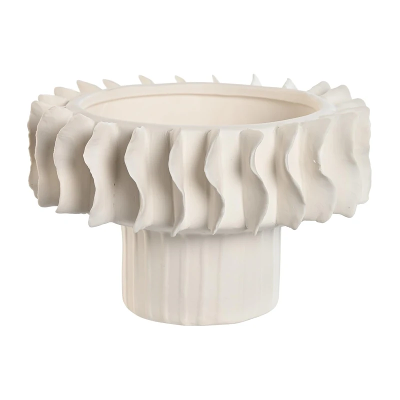 AlexandreHouse Mesa Ceramic Center, 22 x 22 x 14 cm, Ondas Artesanal - Image 1