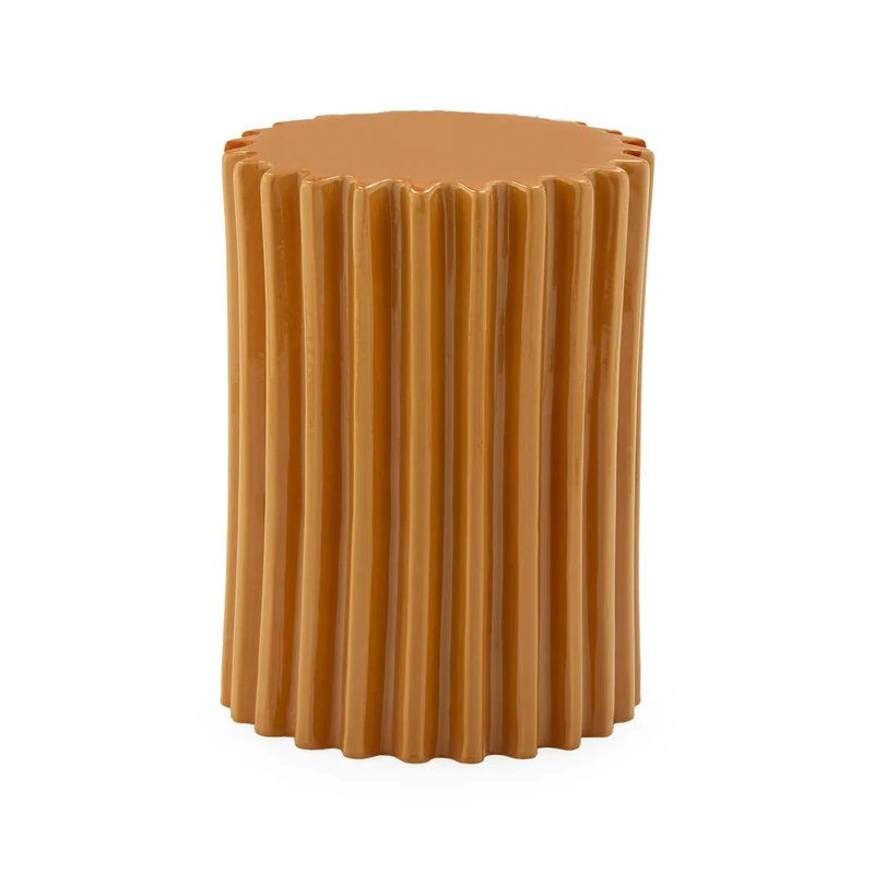 AlexandreHouse TABURETE 33X33X45 CERAMIC NARANJA