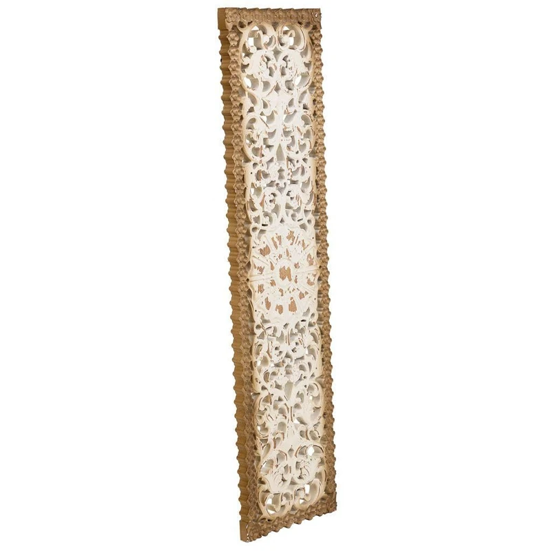 Decorative Panel De Madera Tallada White AlexandreHouse