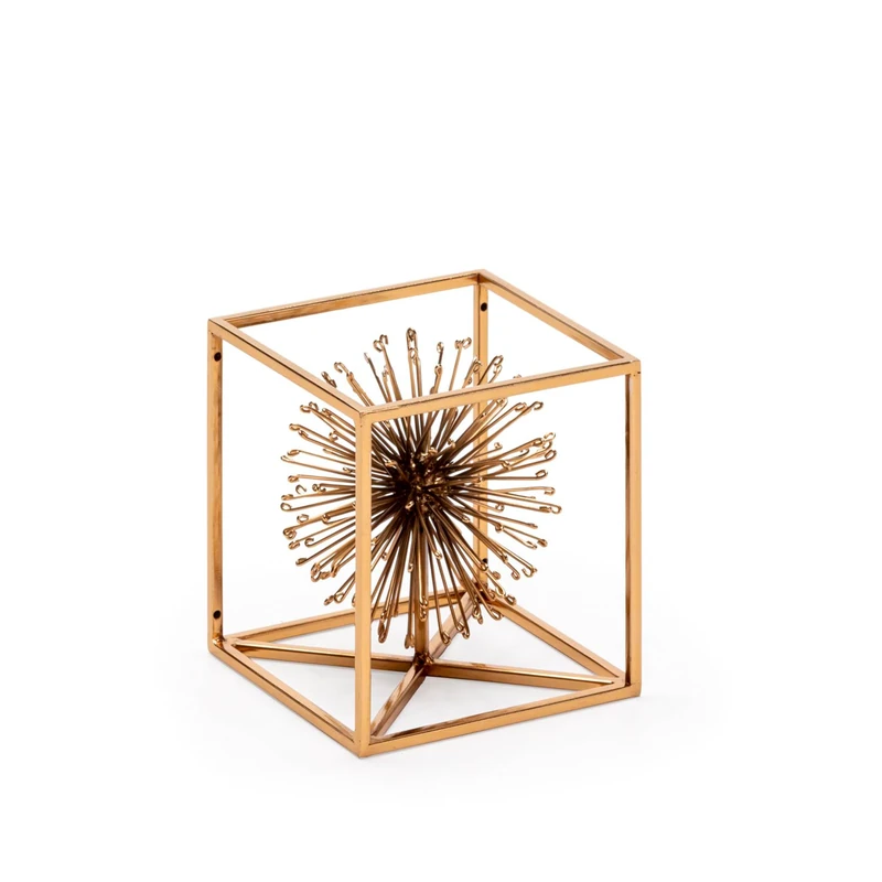 FIGURE 14X14X14 GOLD METAL - Image 1