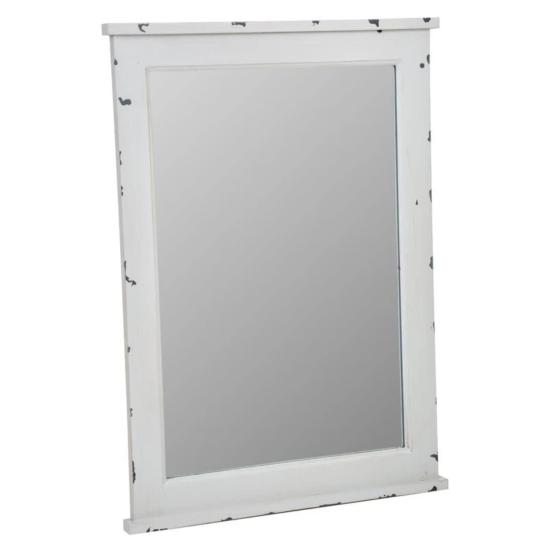 AlexandreHouse White Wooden Wall Mirror