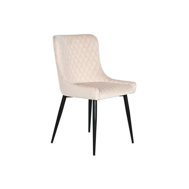 AlexandreHouse Silla Polyester Metal 56X51X84 Rhombus Beige