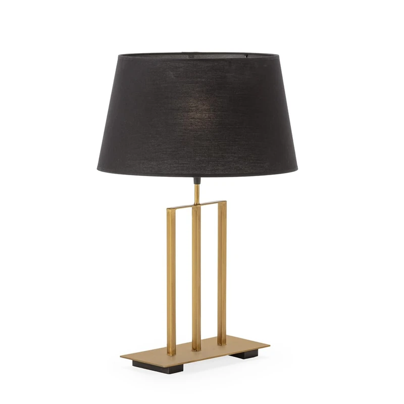 AlexandreHouse Susmesa Lamp 30 x 13 x 37 cm Metal Dorado/Madera Sin Trousers