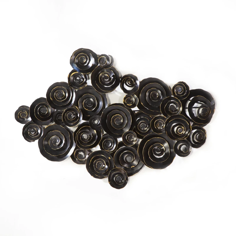 AlexandreHouse Exculture 114X7X81 Metal Black/Dorado