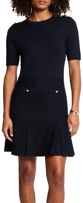 Morgan Women's 252-rmcol Dress, Navy M, M