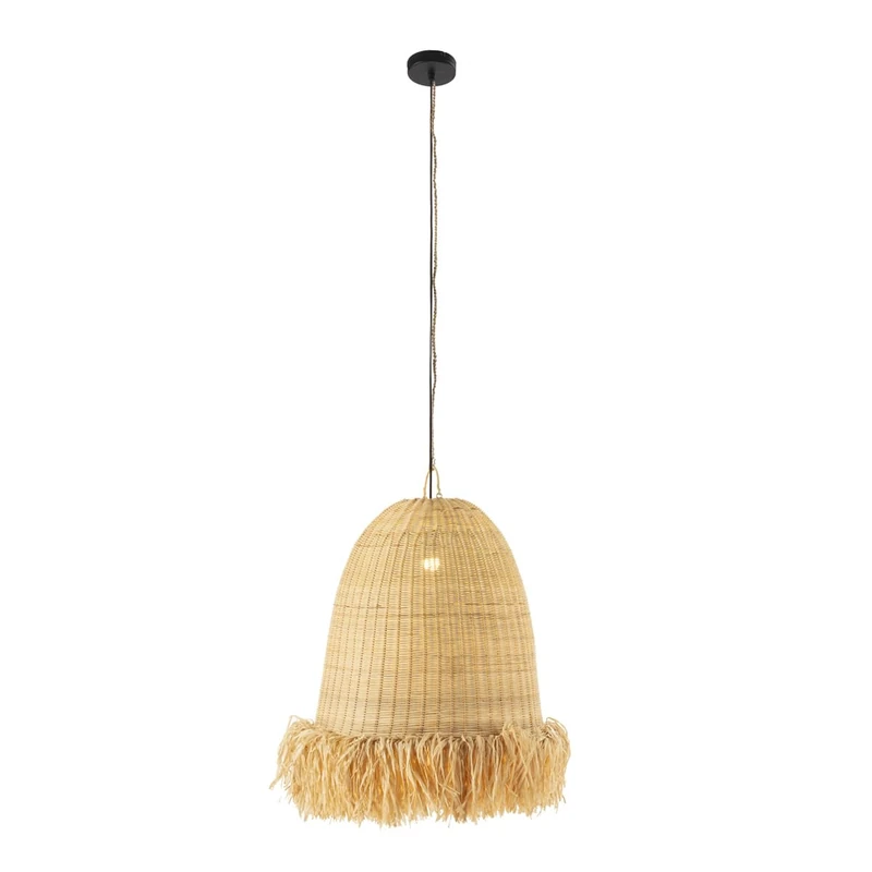 AlexandreHouse Techo Lamp 60 x 60 x 90/200 Ratan/Sisal Natural
