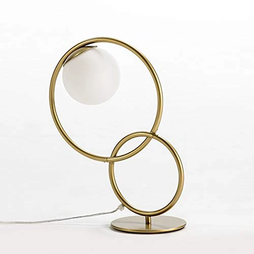 AlexandreHouse SOBREMESA LAMP 42X18X48 Crystal/Metal Dorado