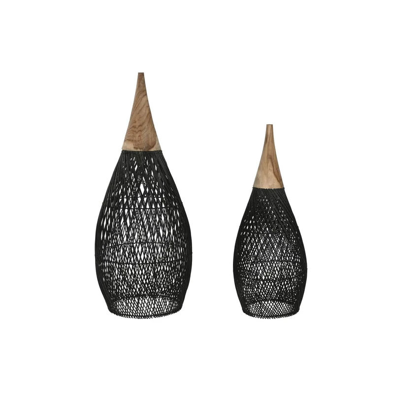 Set of 2 Bamboo Teca 35 x 35 x 85 cm Hecho Hand Trousers