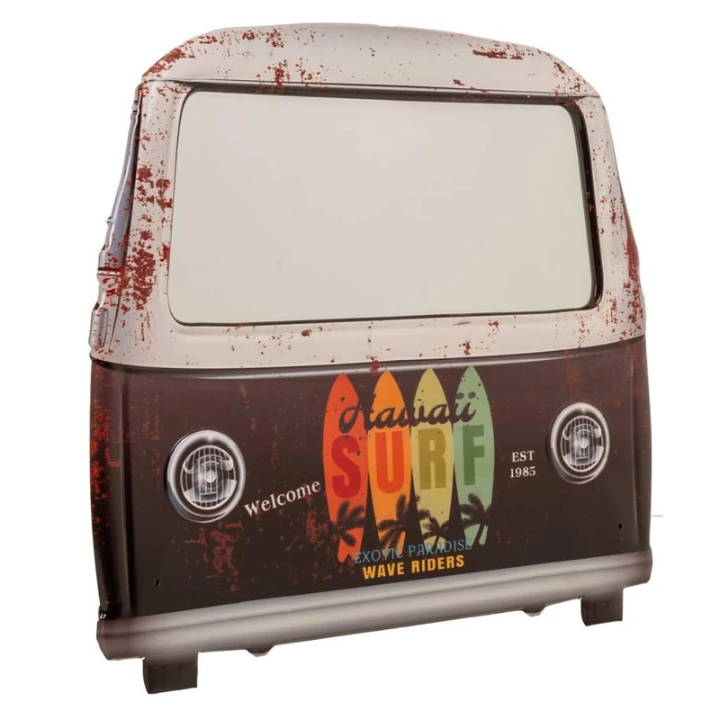 AlexandreHouse Espejo De Pared De Metal Marron