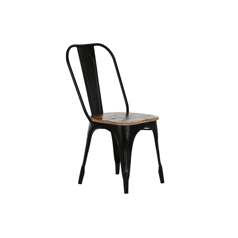 AlexandreHouse Silla Metal Madera 44 x 43 x 92 cm Black - Image 1