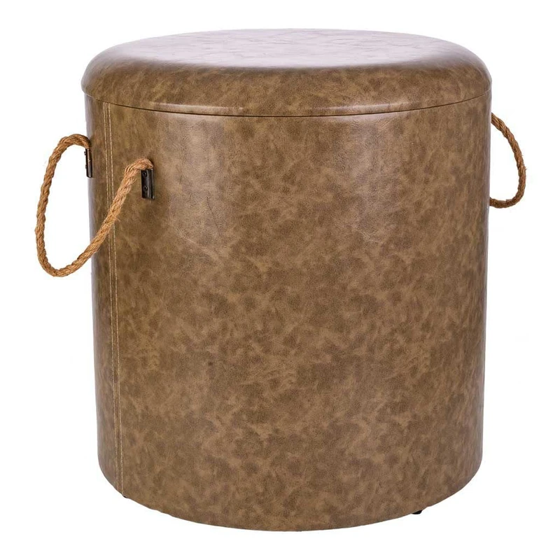 AlexandreHouse Taburete De Madera Y Canvas