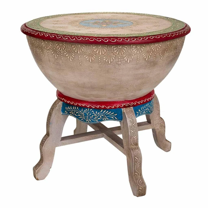 AlexandreHouse Handmade Painted Wooden Drum