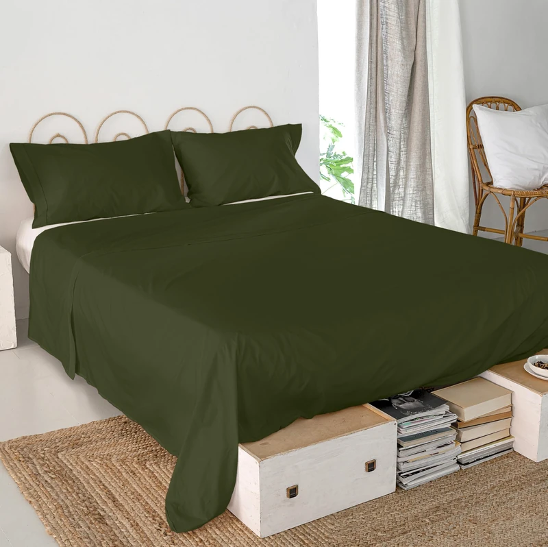 AlexandreHouse Basic Sabana 260x270 cm (Cama 180/200) Olive green