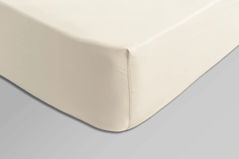 Catherine Lansfield Sateen Natural Fitted Sheets in Pairs 105x200(2) Pair
