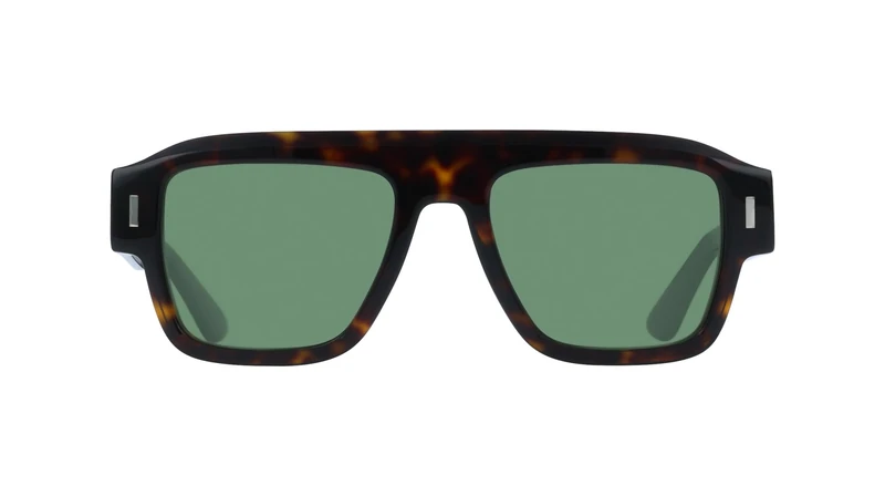 Calvin Klein Men's Sunglasses CK25509S - Dark Havana with Solid Green Lens
