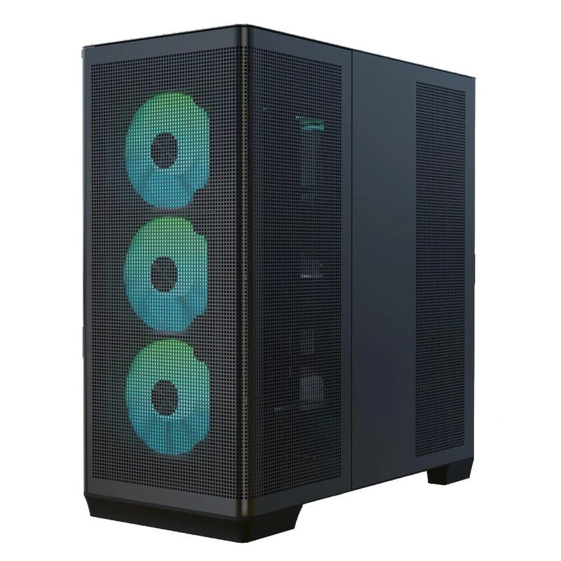 APNX GEH Midi C1-R-BK-V1 Computer Case - MicroATX, Mini-ITX Compatible, Black