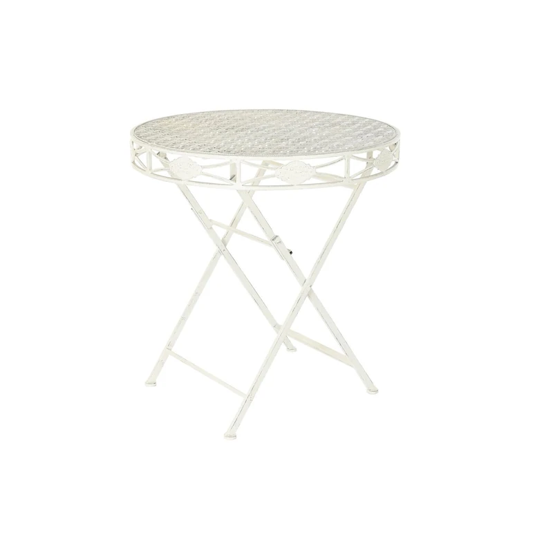AlexandreHouse Mesa Comedor Metal 70 x 70 x 73 5.00 cm White