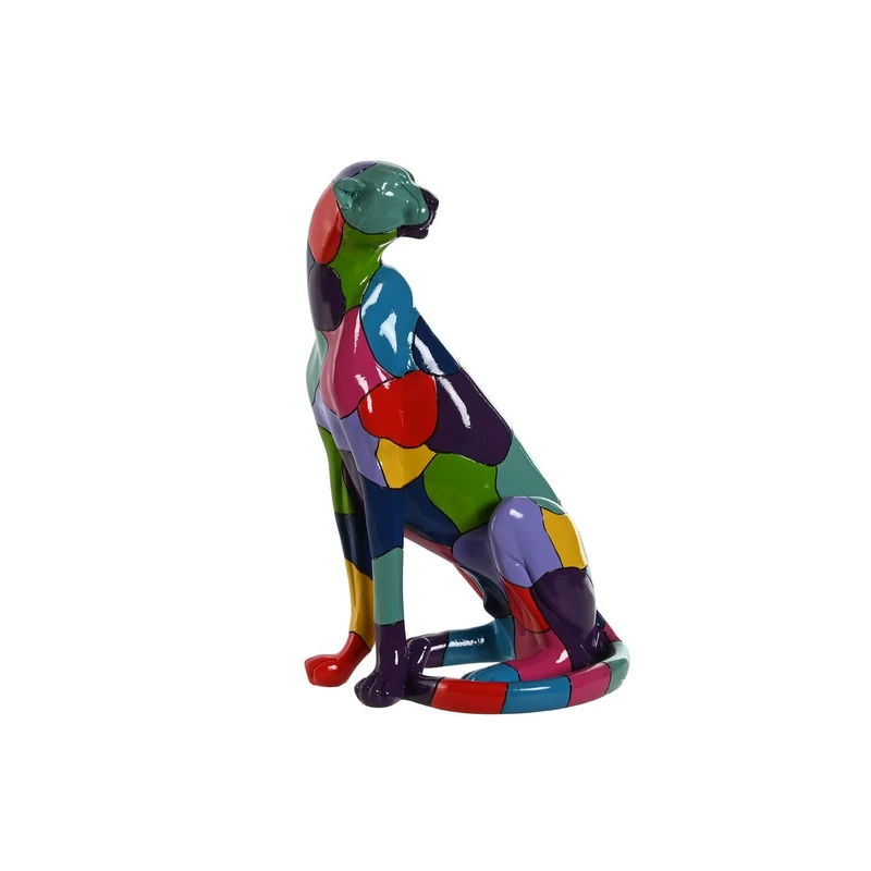 AlexandreHouse Resin Figure, 25 x 18 x 41 cm, Multi-Coloured Panter - Image 1