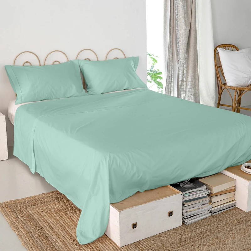 AlexandreHouse Basic Sabana 210x270 cm (Cama 135/140) Mint - Image 1