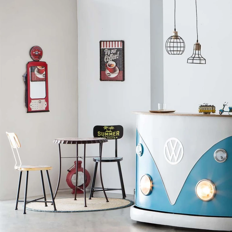 AlexandreHouse Silla De Metal Azul