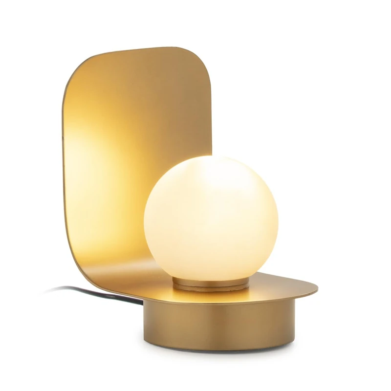 AlexandreHouse Susmesa Lamp, 15 x 13 x 19 cm, Metal Dorado/Crystal Blanco Escarcha - Image 1