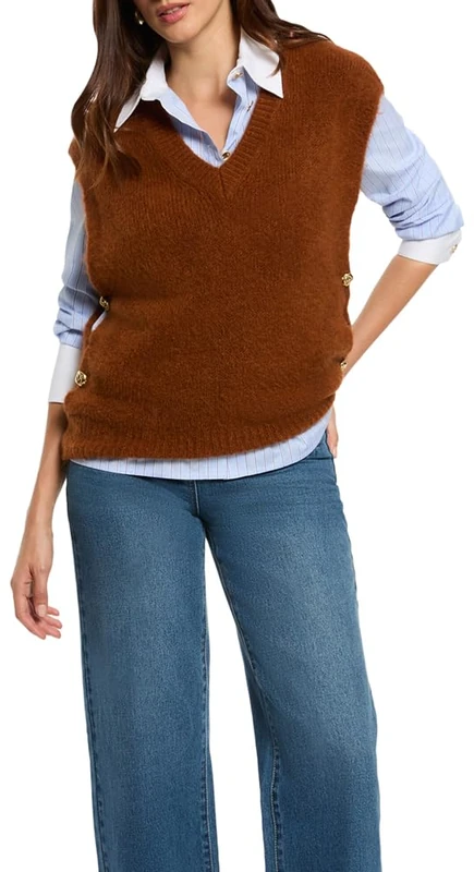 Morgan Women's 242-mpluie Sweater, Tan M, M