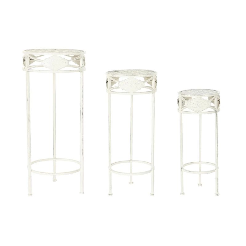 Mesita Auxiliar Set 3 Metal 30.5 x 30.5 x 70 4.00 cm - Image 1
