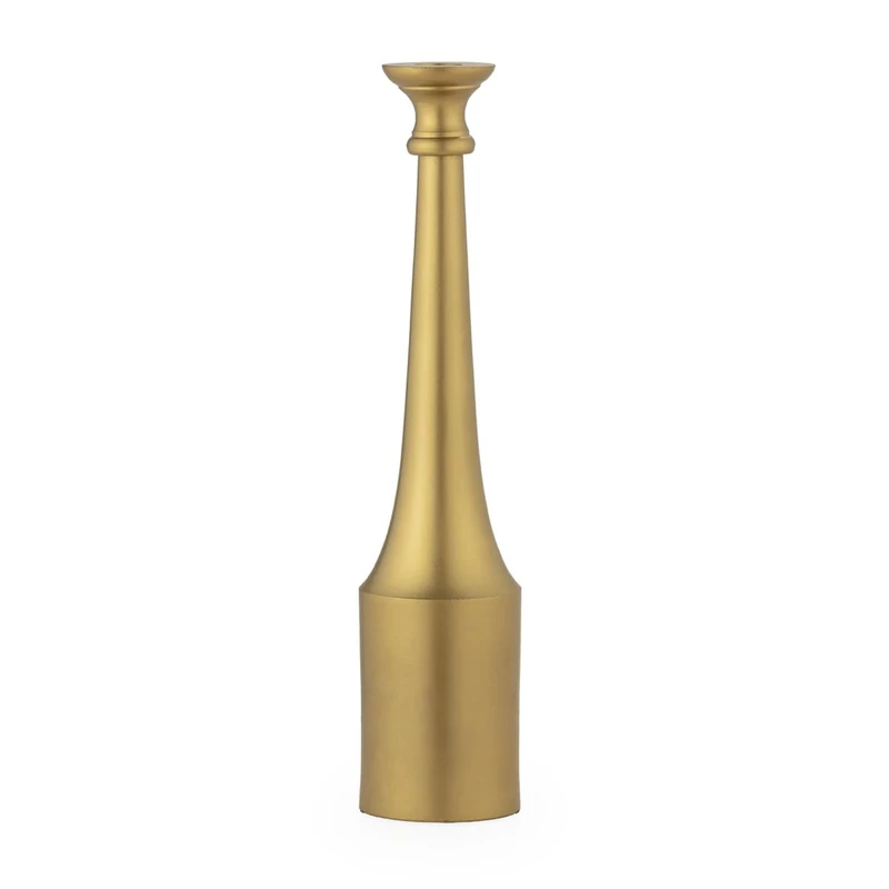 Candlestick 3.25X3.25X18 Metal Dorado_ AlexandreHouse - Image 1