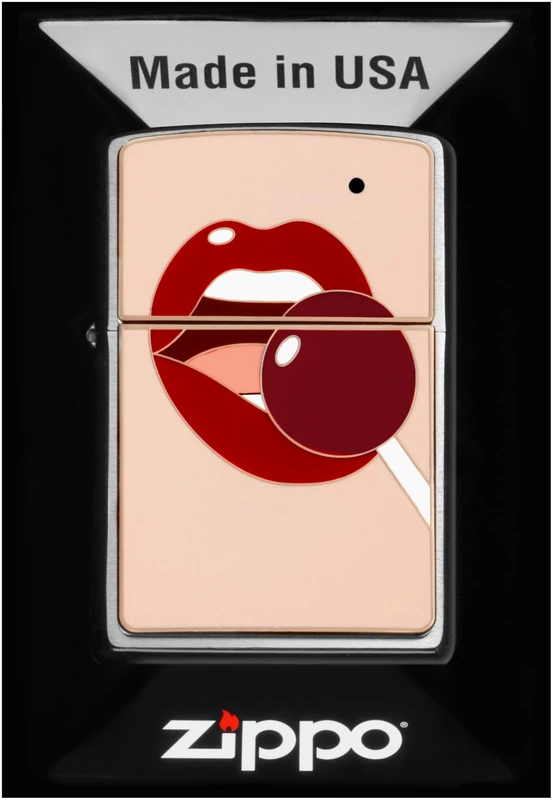 Zippo Lighter, Metal, Brushed Chrome, One Size