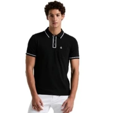 Original Penguin Mens Earl Polo Shirt, Black, XL UK