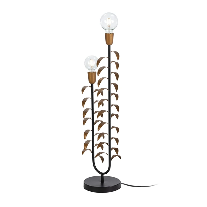 AlexandreHouse SOBREMESA LAMP 25X20X83 Metal Black/Dorado