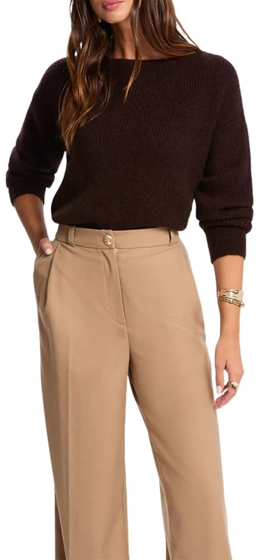 Morgan Women's 242-mreine Sweater, Coffee m, XL - Image 1