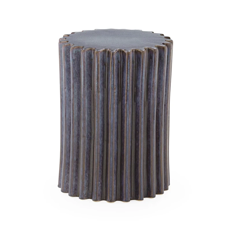 AlexandreHouse TABURETE 33X33X45 CERAMIC AZUL
