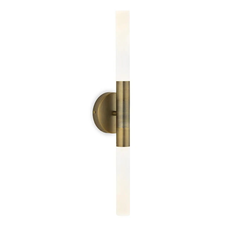 AlexandreHouse Aplique 13 x 8.5 x 58.5 cm Metal Laton Envejecido/Acrylic Translucent