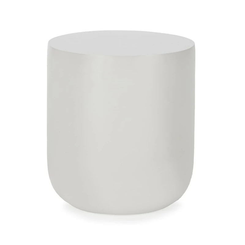 AlexandreHouse TABURETE 41X41X45.7 FIBRE DE FOOT BLANCO MATE