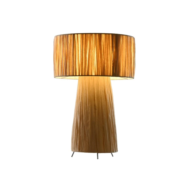 AlexandreHouse SOBREMESA Rafia Metal LAMP 27X27X40 Natural