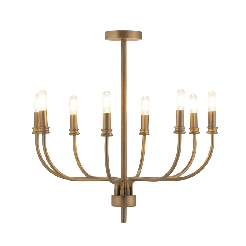 AlexandreHouse Techo Lamp 60 x 60 x 61.5 cm Metal Laton Envejecido