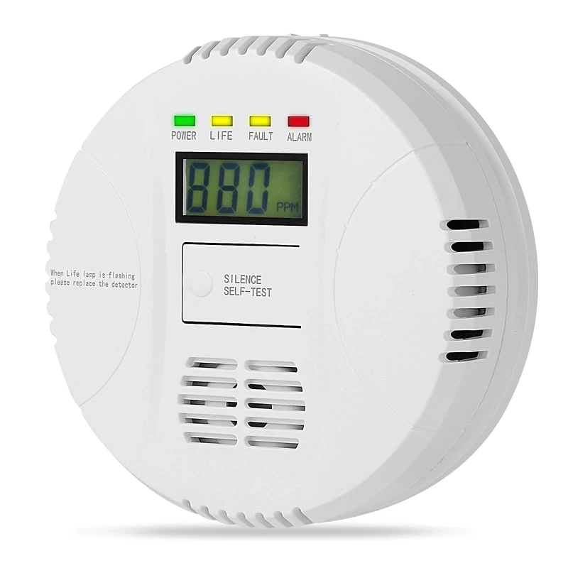Carbon Monoxide Detectors Battery Powered, AGSMXSYG Carbon Monoxide Alarm with Digital Display, CO Detector Alarms Monitor Battery Operated for Home,RV & Kitchen