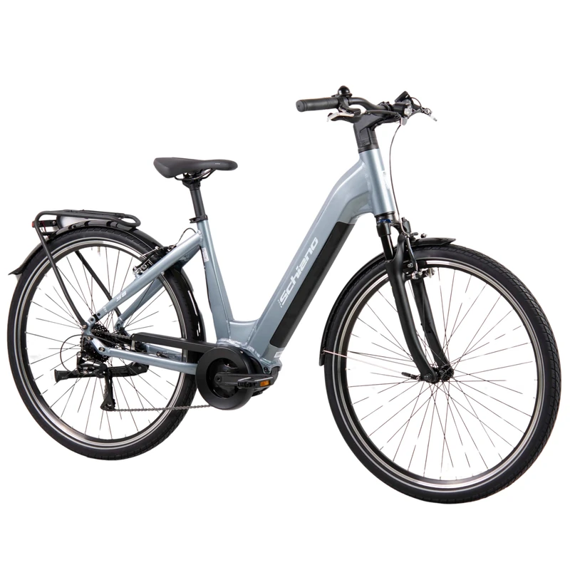 F.lli Schiano S8, Electric Bike for Adults, 28", City Bike, 36V 15Ah Removable Battery, 250W Motor, 70Nm, Commuter E bike, Blue