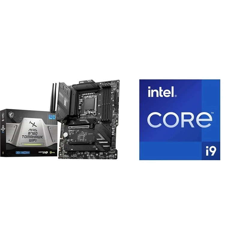 MSI MAG B760 TOMAHAWK WIFI Motherboard + Intel® Core™ i9-14900KF Desktop Processor 24 cores