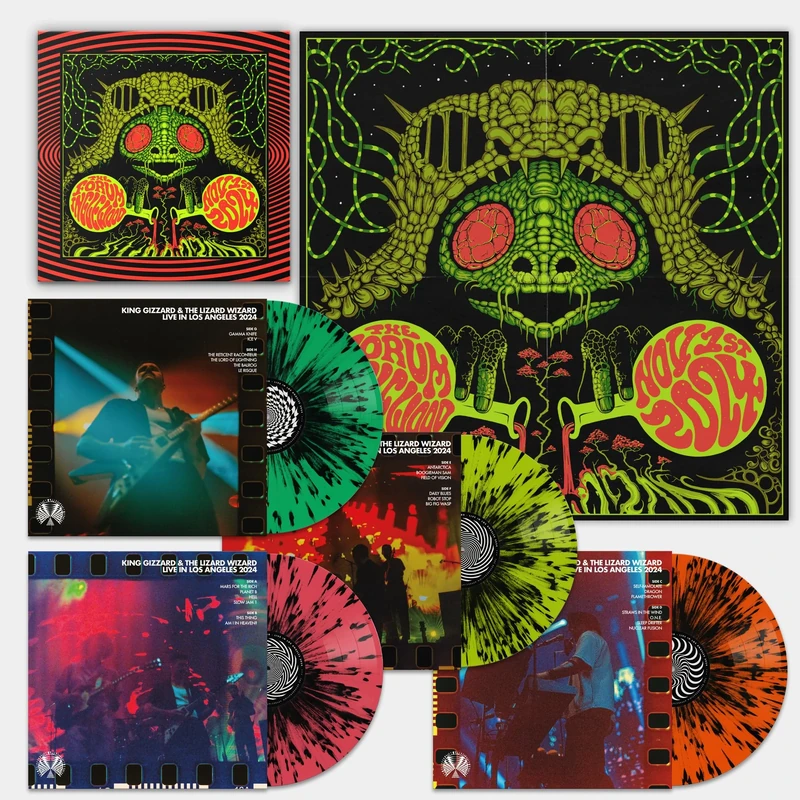 King Gizzard - Live in Los Angeles '24 (4LP Splatter Vinyl Box Set) [VINYL]
