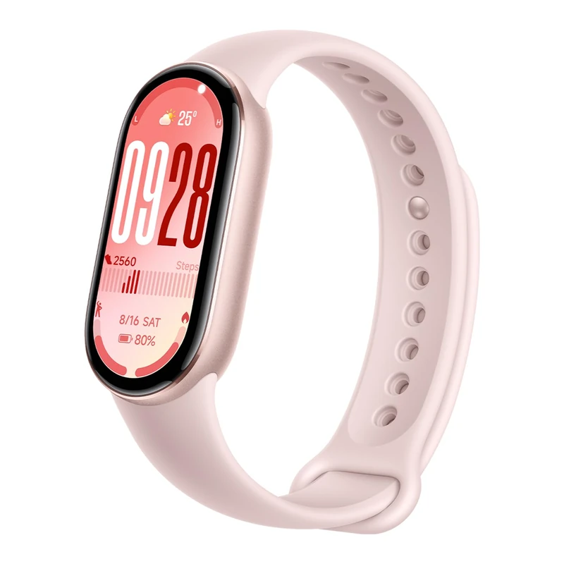 XIAOMI Smart Band 10 Fitness Tracker, 44mm AMOLED Display, 21Day Battery Life, 150 Sports Modes,Sleep Monitoring, 5ATM Waterproof, Compatible With Android and IOS – Mystic Rose