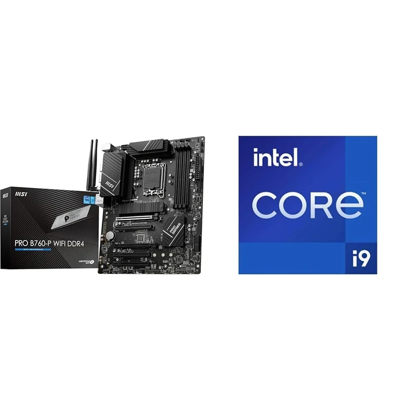 MSI PRO B760-P WIFI DDR4 Motherboard + Intel® Core™ i9-14900KF Desktop Processor 24 cores