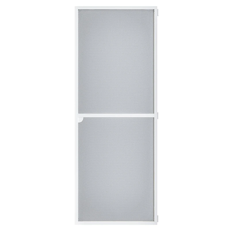 Amig - Mosquito Net for Door - 100 x 220 cm - Effective Protection - Adjustable - Complete Kit with Frame, Mesh and Accessories - Aluminium and Fibreglass - White/Grey - Mosquito Protection