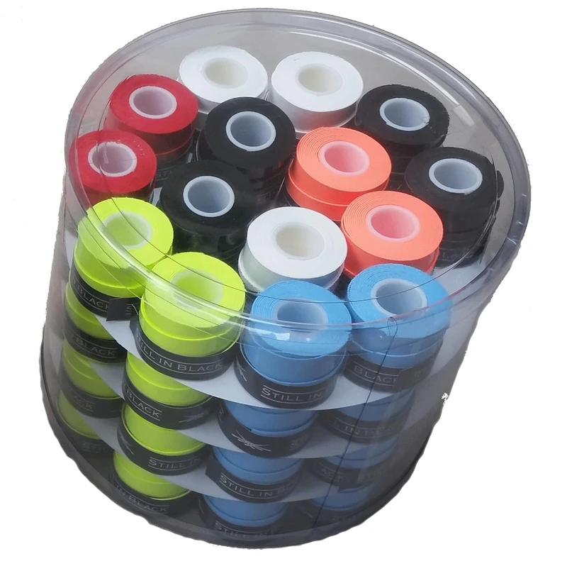 Still in Black Sticky on Grip Unisex Adult Tennis, Black, White, Red, Pink, Yellow, Blue, Grey, Orange, Normal