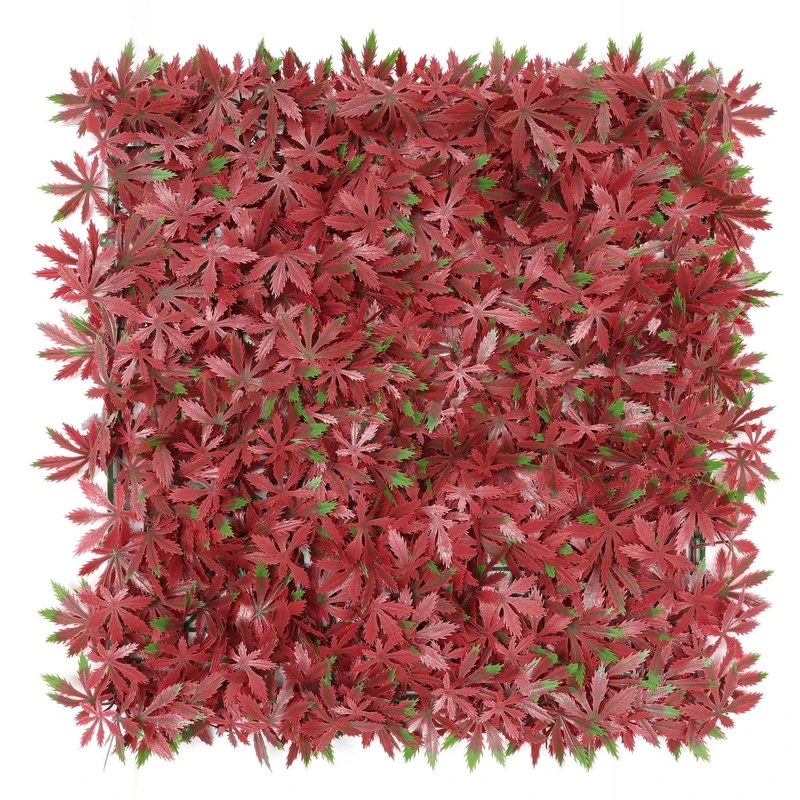 Well Home Artificial Vertical Garden, Hedge Panel 100x100cm, For Indoor and Outdoor Decoration - Pink and Green Flowers - Image 1