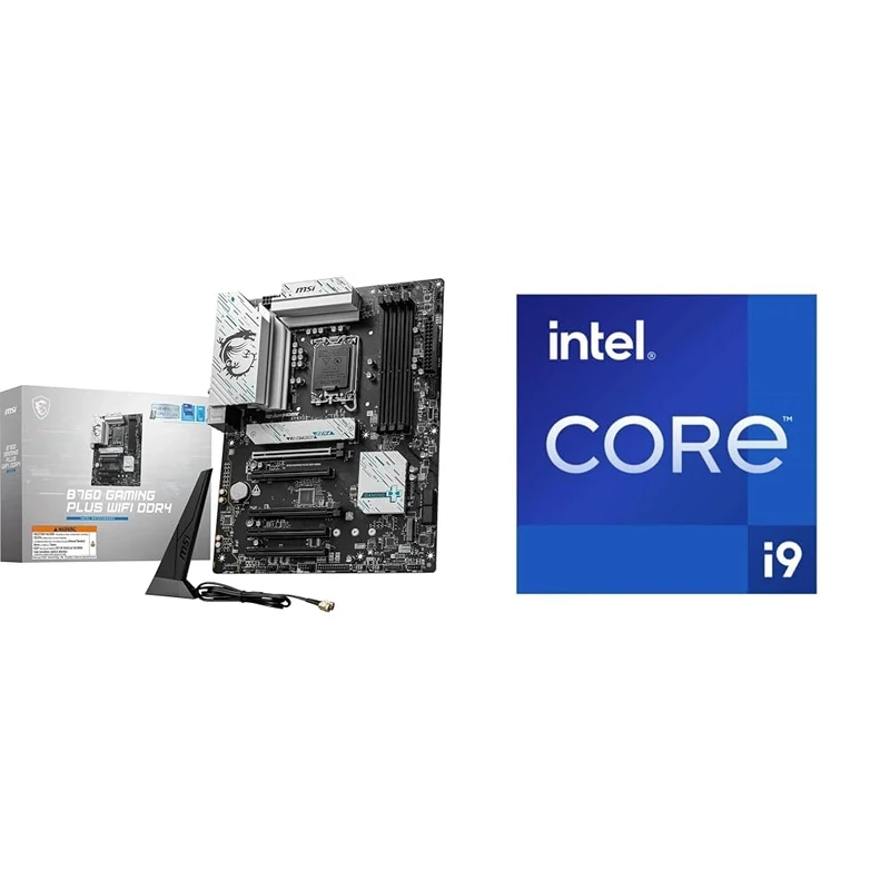 MSI B760 GAMING PLUS WIFI DDR4 Motherboard + Intel® Core™ i9-14900KF Desktop Processor 24 cores
