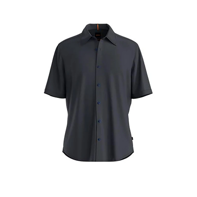 BOSS Men's Shirt, Dark Blue 404, L